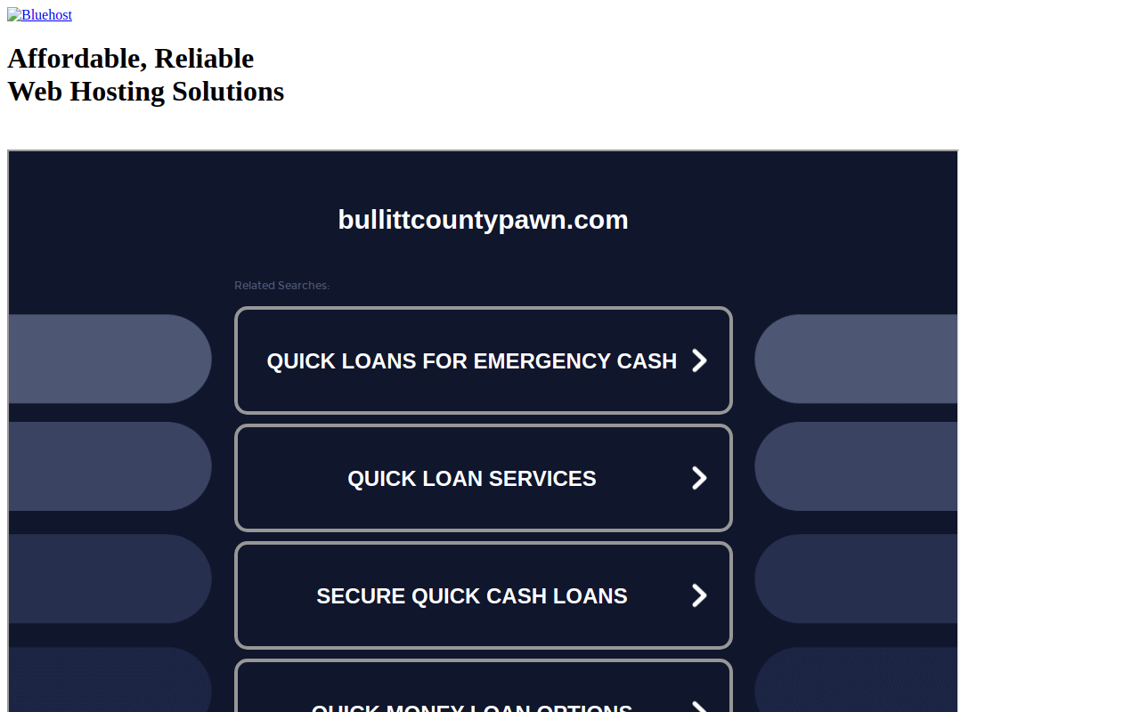 Bullitt County Pawn website preview
