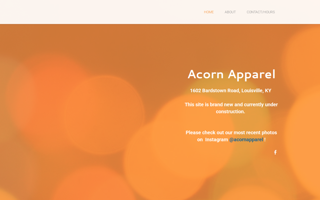 Acorn Apparel website preview