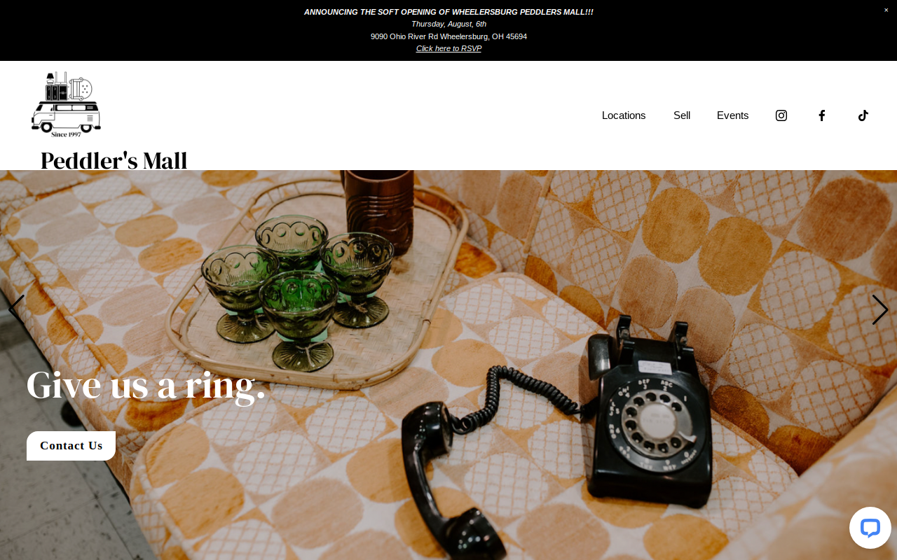 Middletown Peddler's Mall website preview
