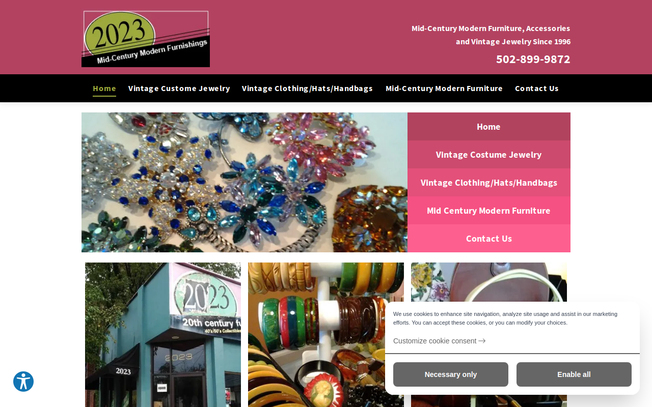 2023 Mid-Century Modern Furnishings website preview