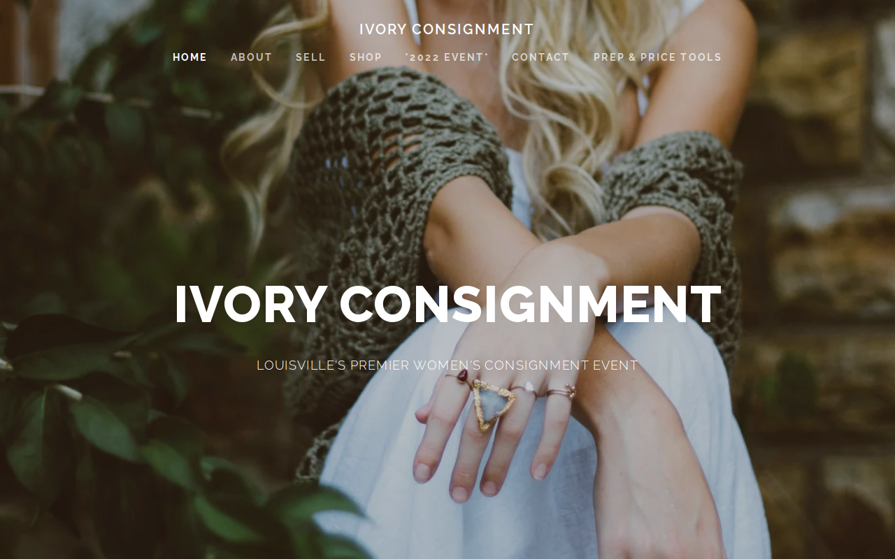 Ivory Consignment website preview