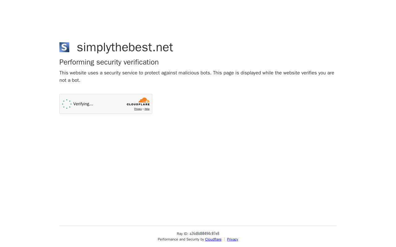 Simply the Best website preview