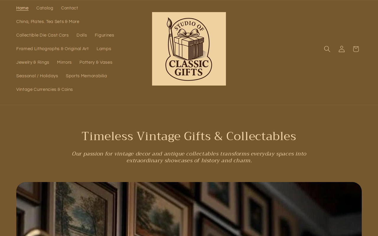 Studio of Classic Gifts website preview