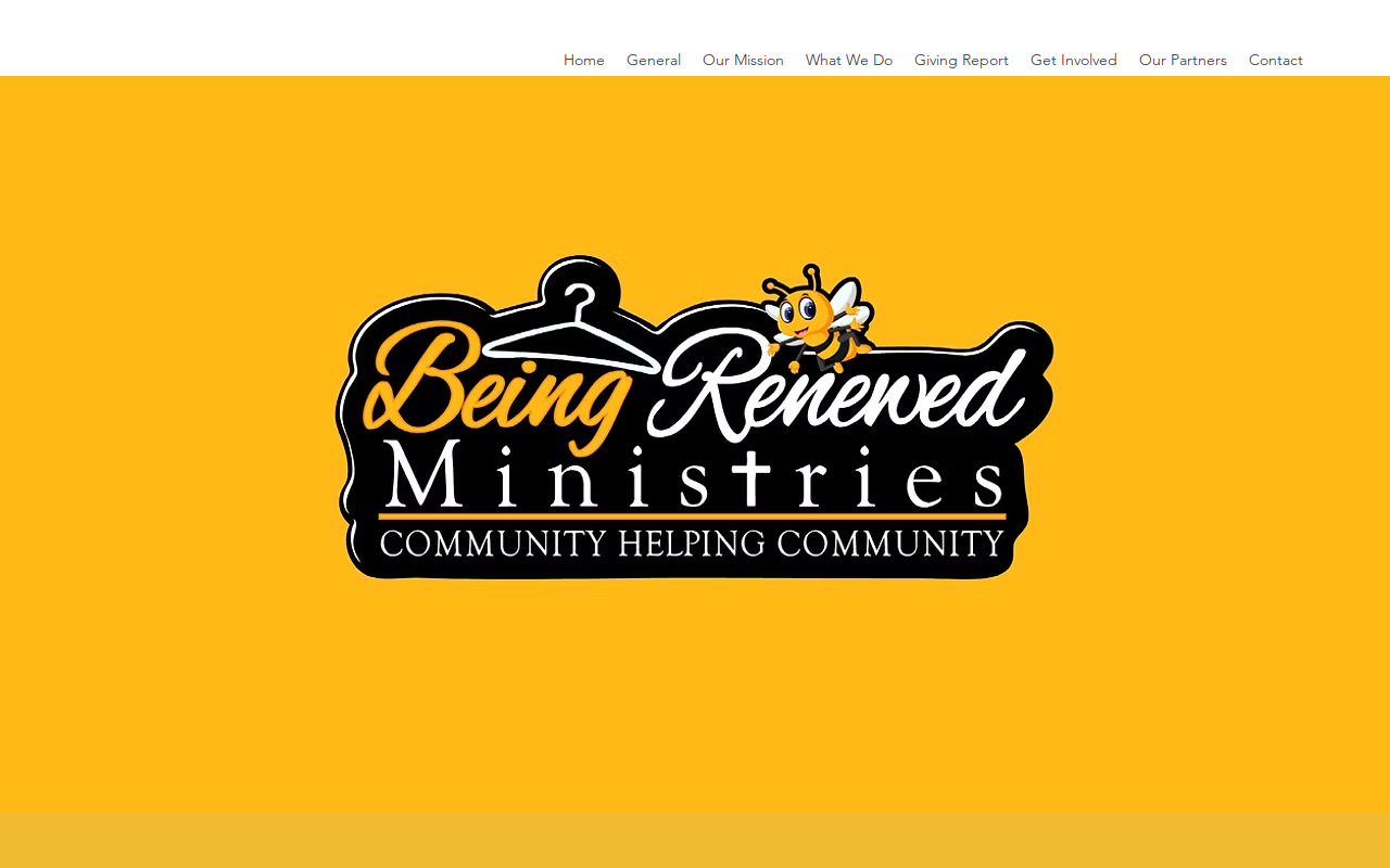Being Renewed Ministries website preview