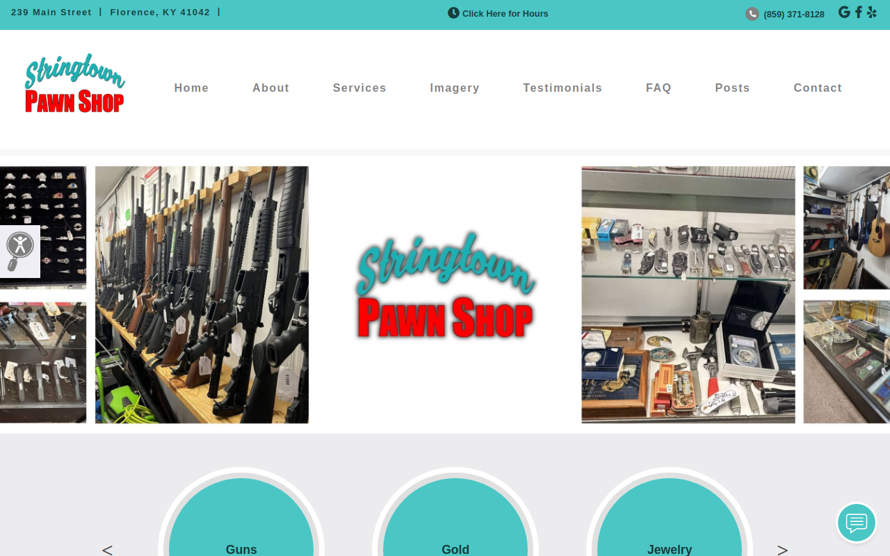 Stringtown Jewelry & Pawn website preview