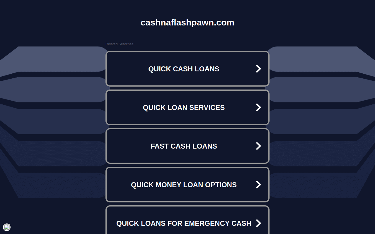 Cash In A Flash website preview