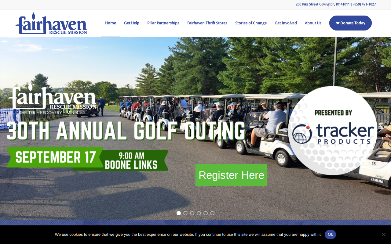 Fairhaven Thrift Store website preview