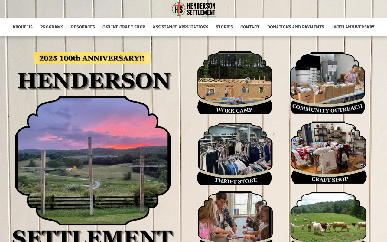 Henderson Settlement Thrift Store website preview