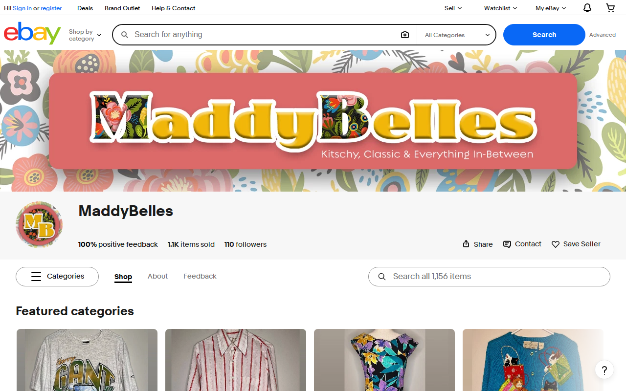 MaddyBelles website preview