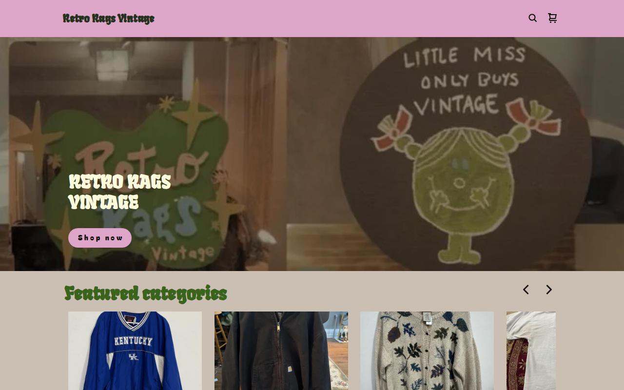 Retro Rags Vintage website preview