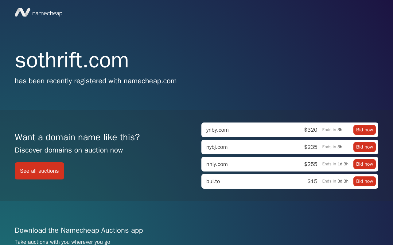 So Thrift website preview