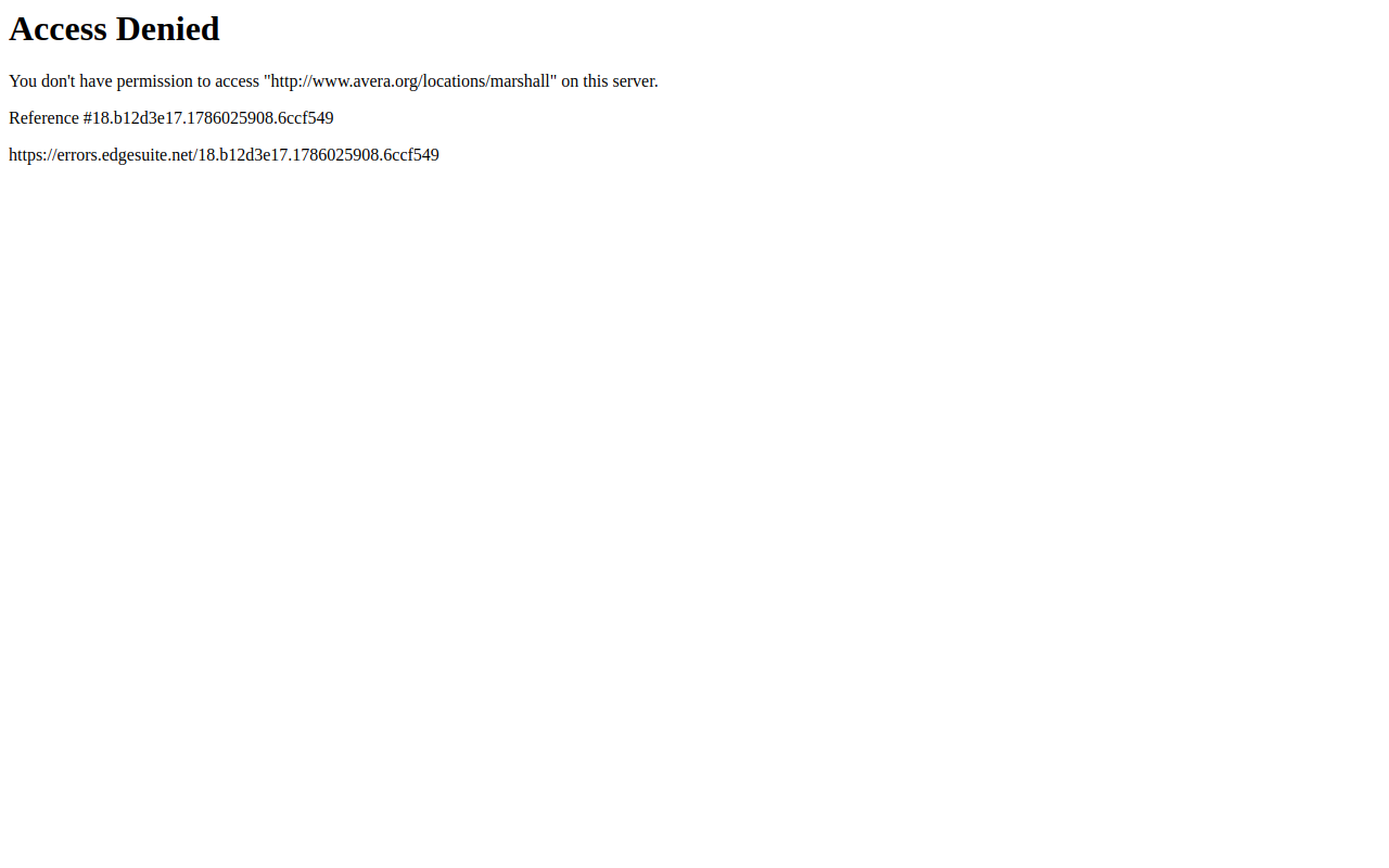 Avera Marshall Thrift Store website preview
