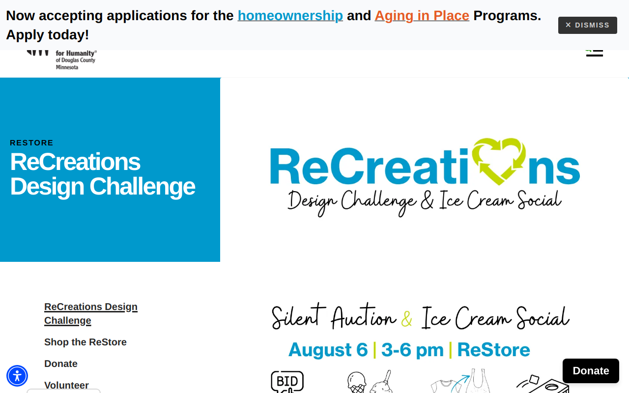 ReStore (Habitat for Humanity of Douglas County) website preview