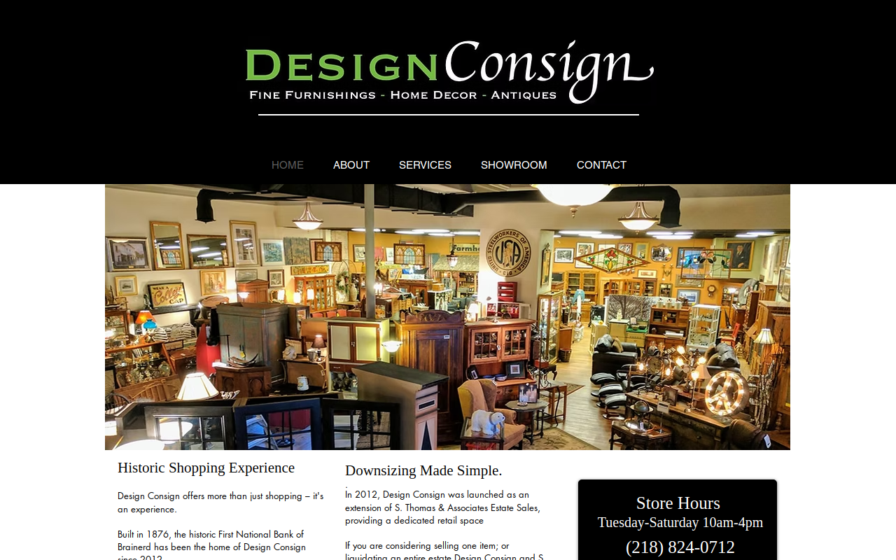 Design Consign website preview