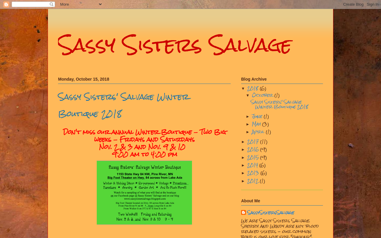 Sassy Sisters' Salvage website preview