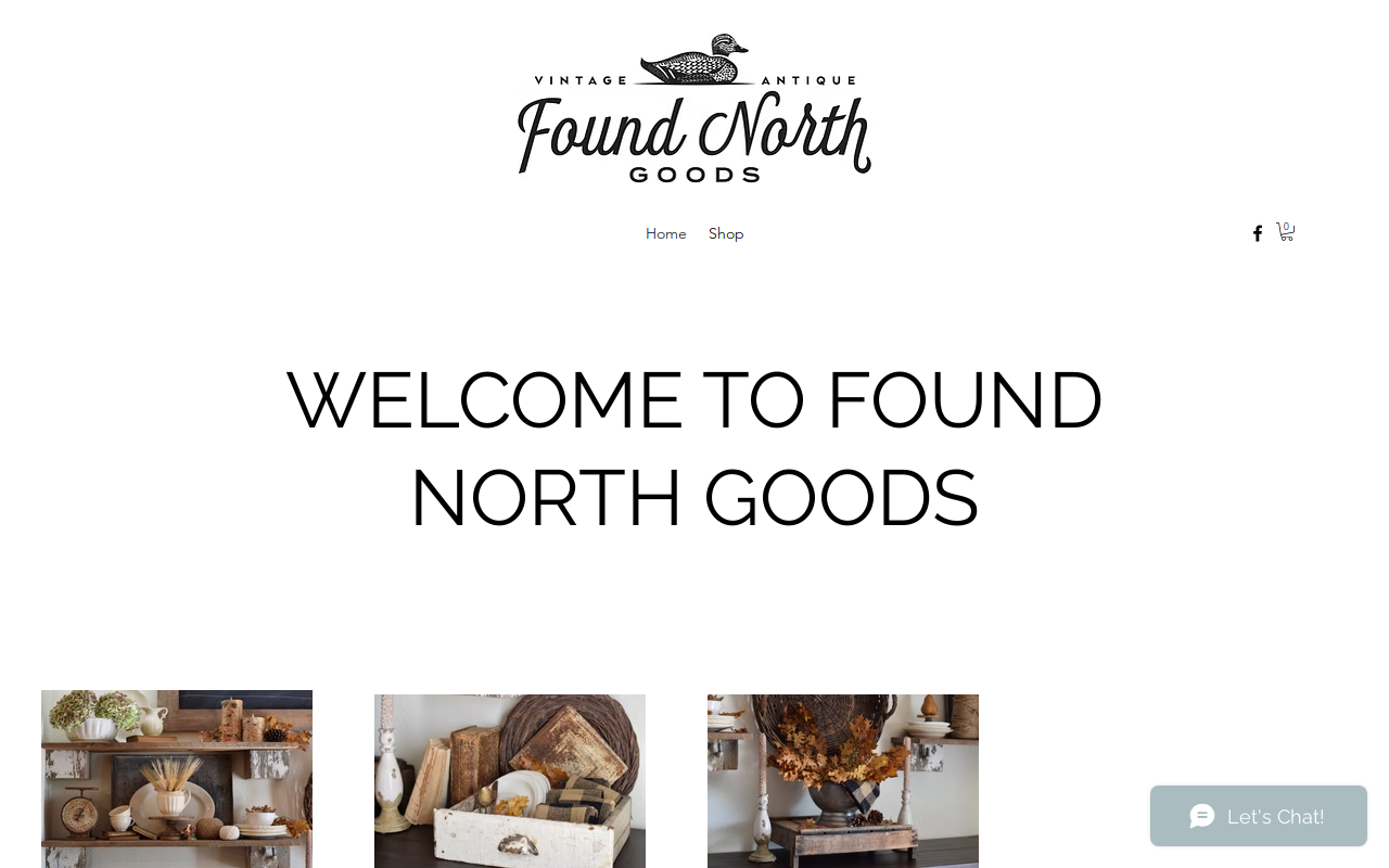 Found North Goods website preview