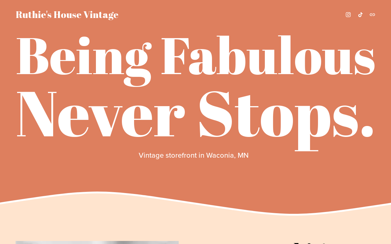 Ruthie's House Vintage website preview
