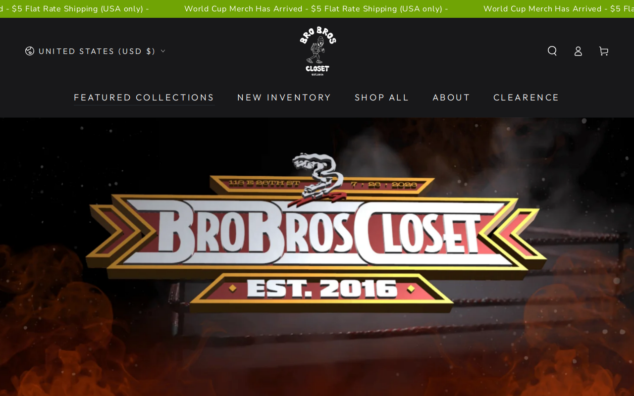 Bro Bros Closet website preview
