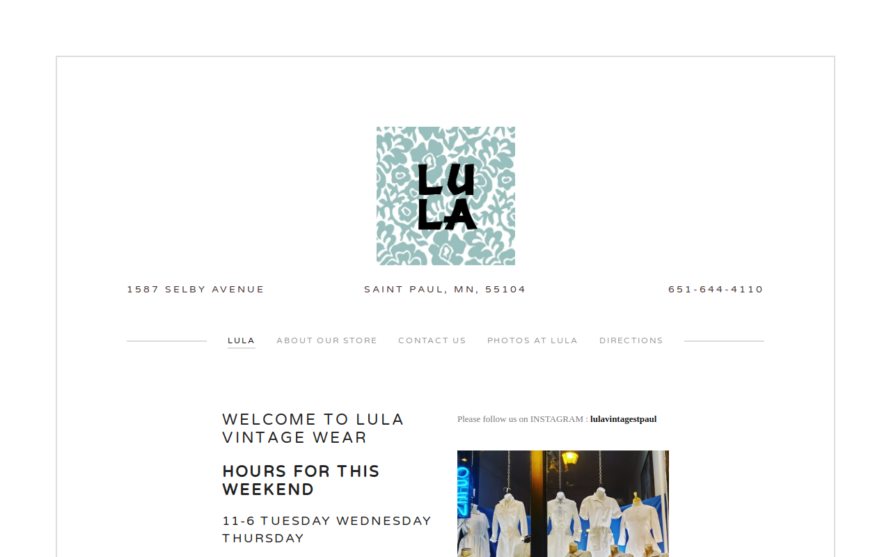 Lula website preview