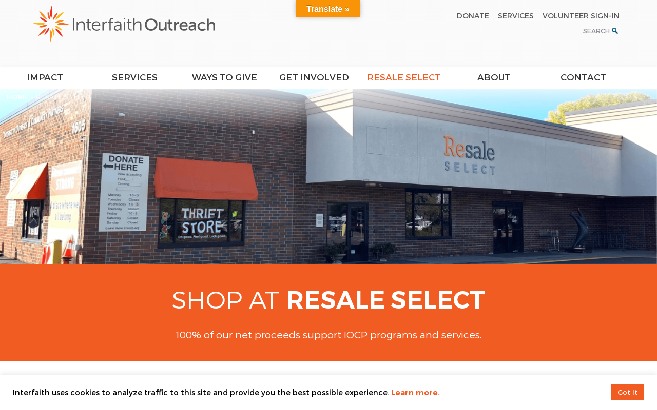 Resale Select website preview