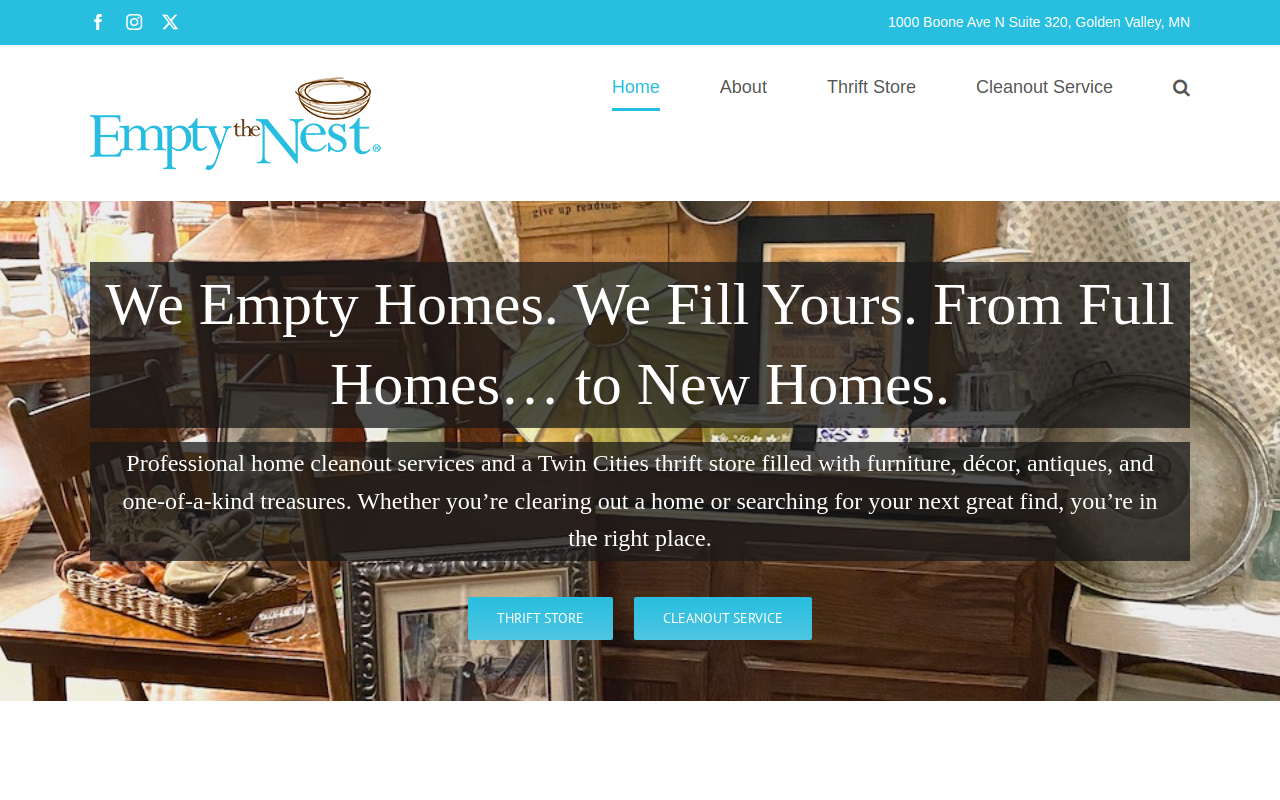 Empty the Nest website preview