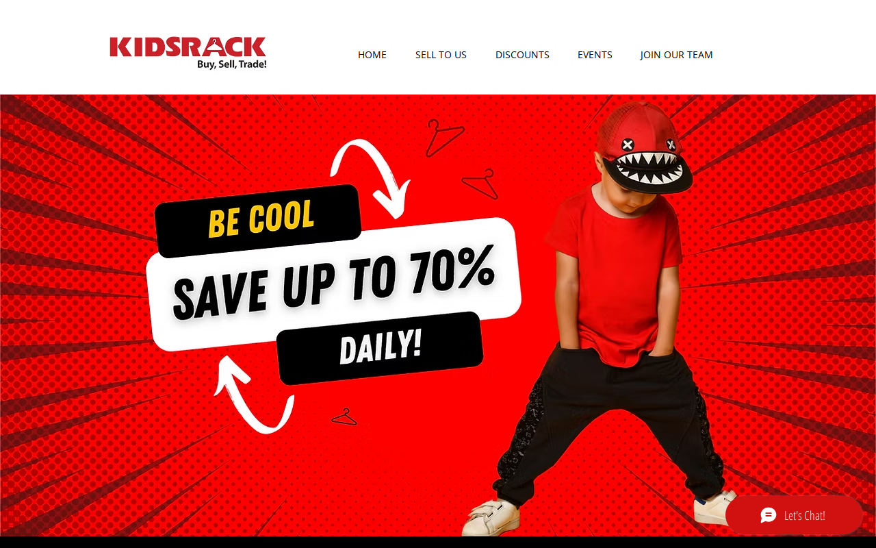 Kid's Rack website preview
