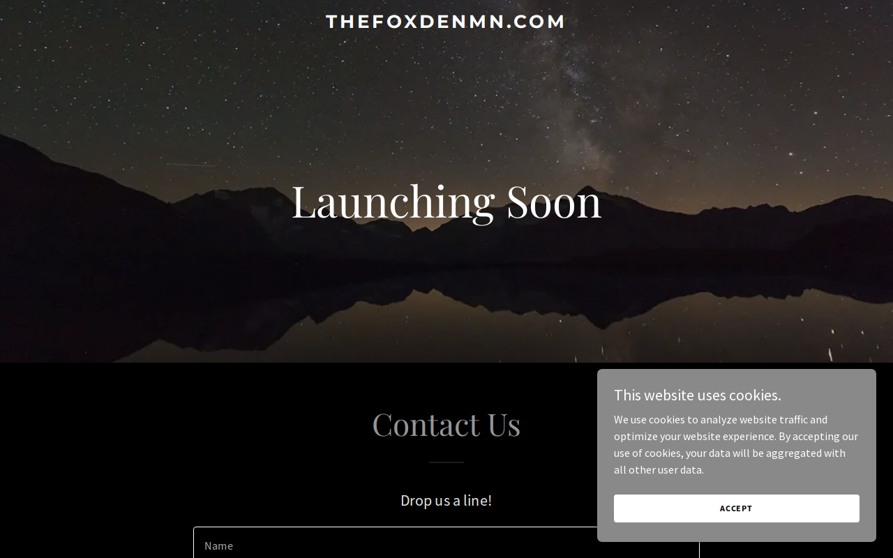 The Fox Den website preview