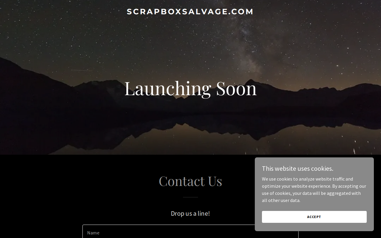 Scrapbox Salvage Co. website preview