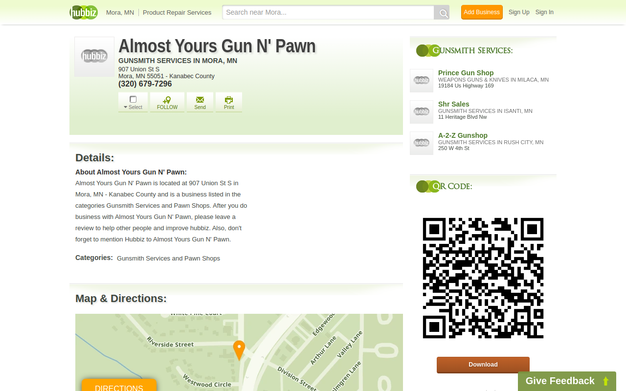 Almost Yours Gun N' Pawn website preview
