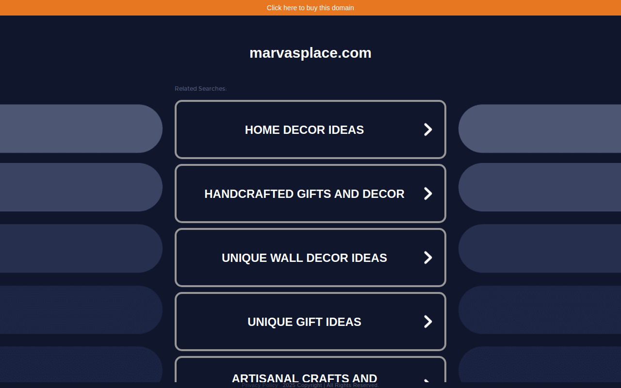 Marva's Place Furniture Consignment website preview
