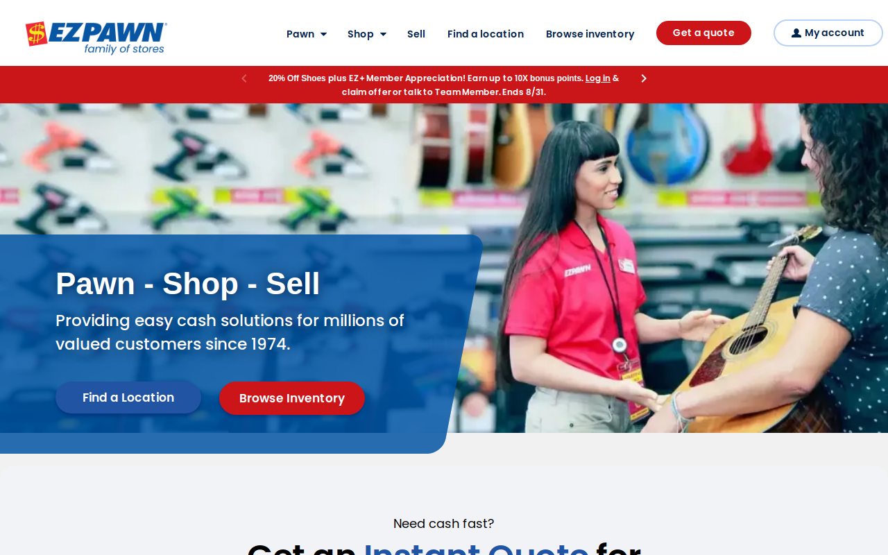 Max It Pawn (525 East 7th Street, Saint Paul) website preview