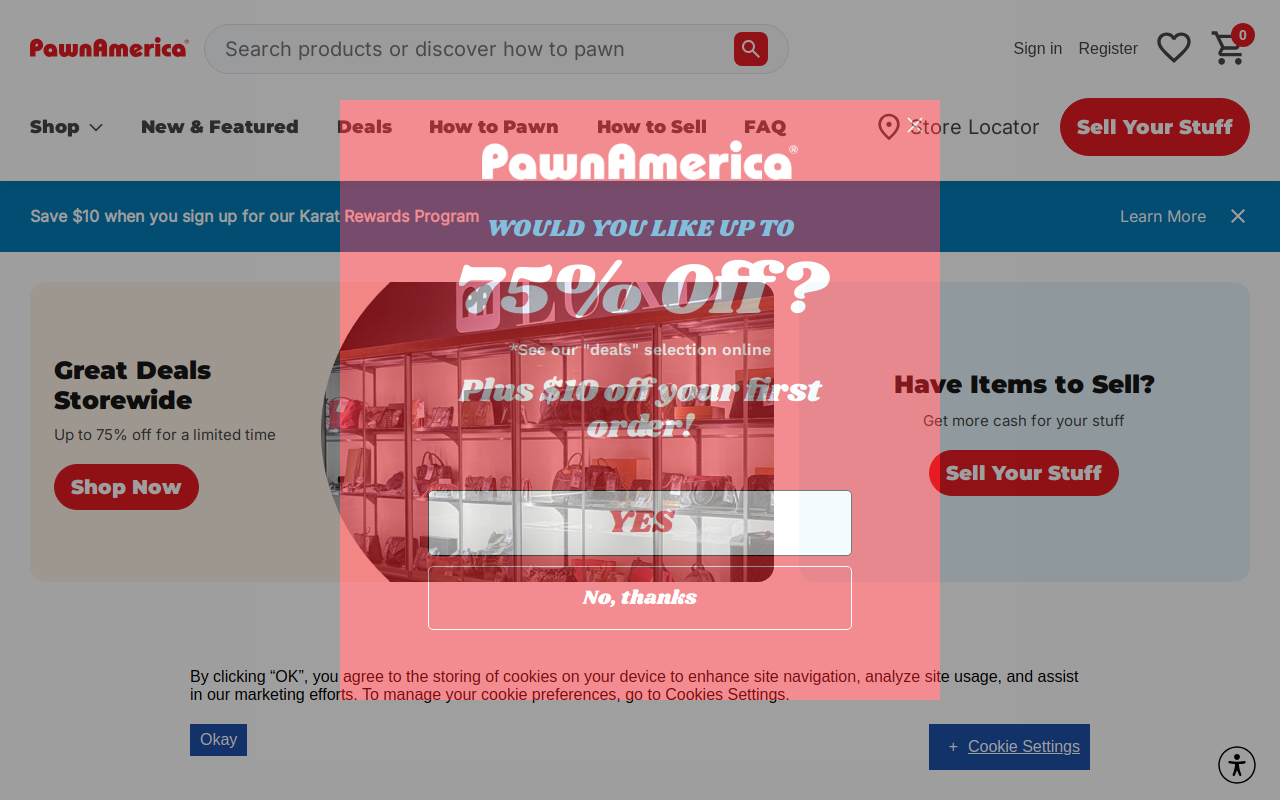 Pawn America MN, LLC website preview