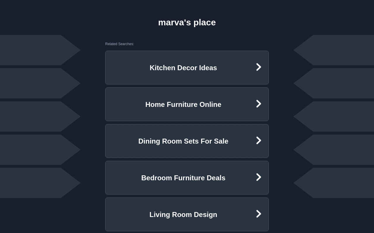 Marva's Place Furniture & Consignment website preview
