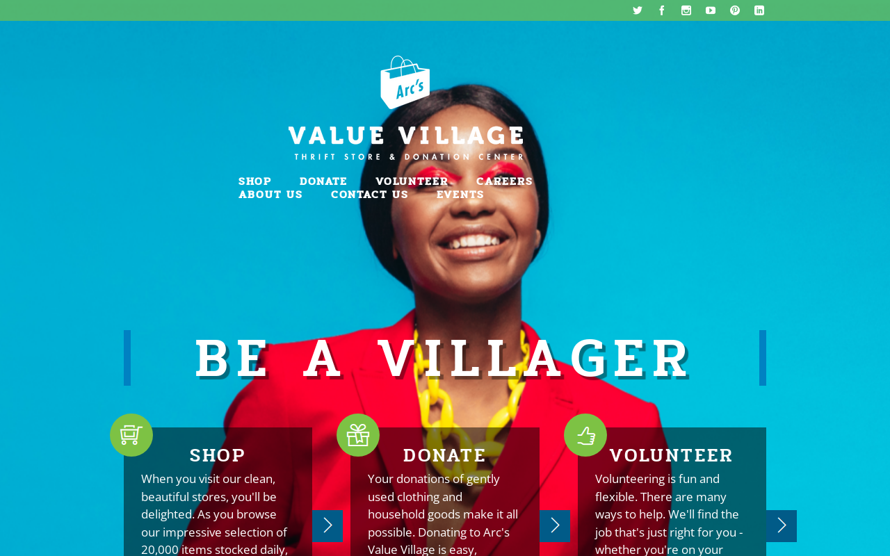 Arc's Value Village Thrift Store & Donation Center website preview