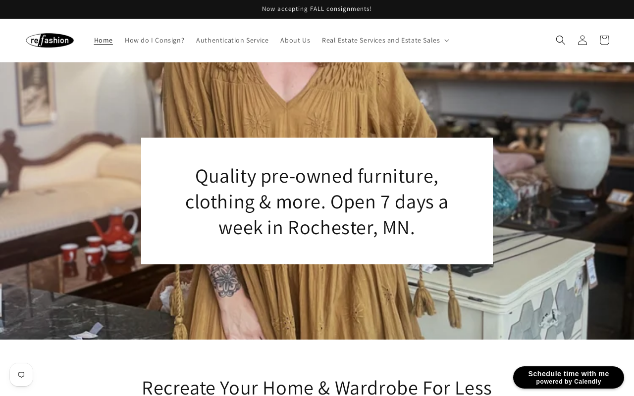 Refashion website preview