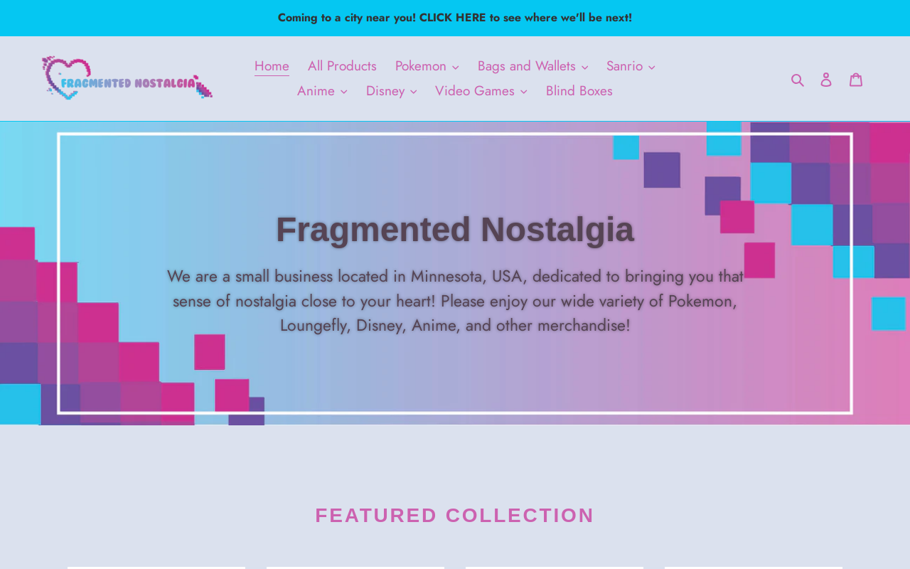 Fragmented Nostalgia website preview