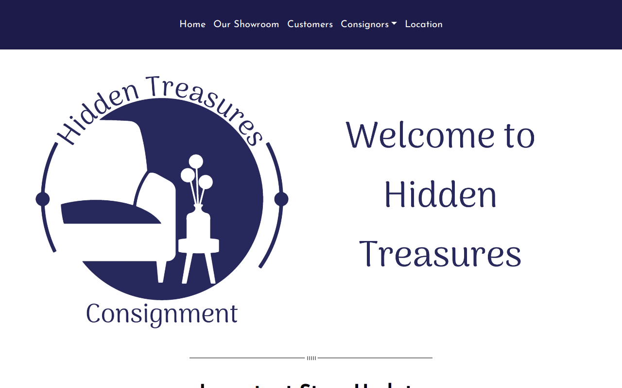 Hidden Treasures website preview
