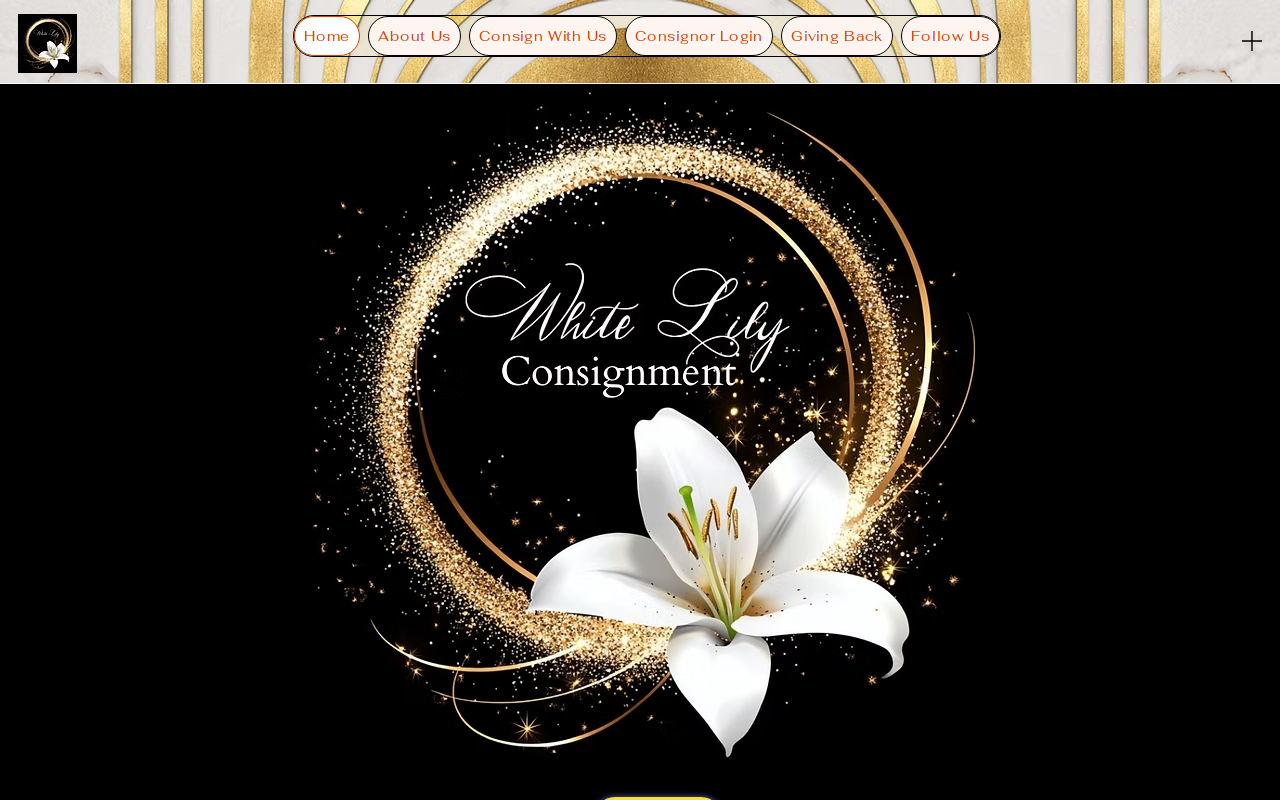 White Lily Consignment website preview