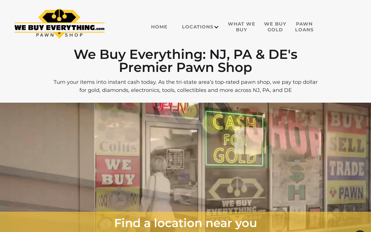 We Buy Everything Pawn Shop - Newark De website preview