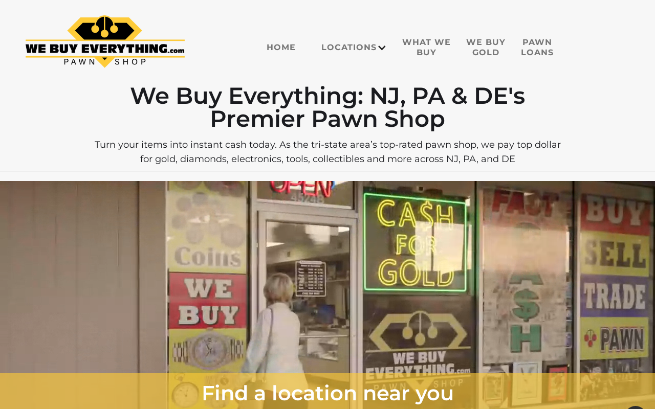 We Buy Everything Pawn Shop - Wilmington website preview