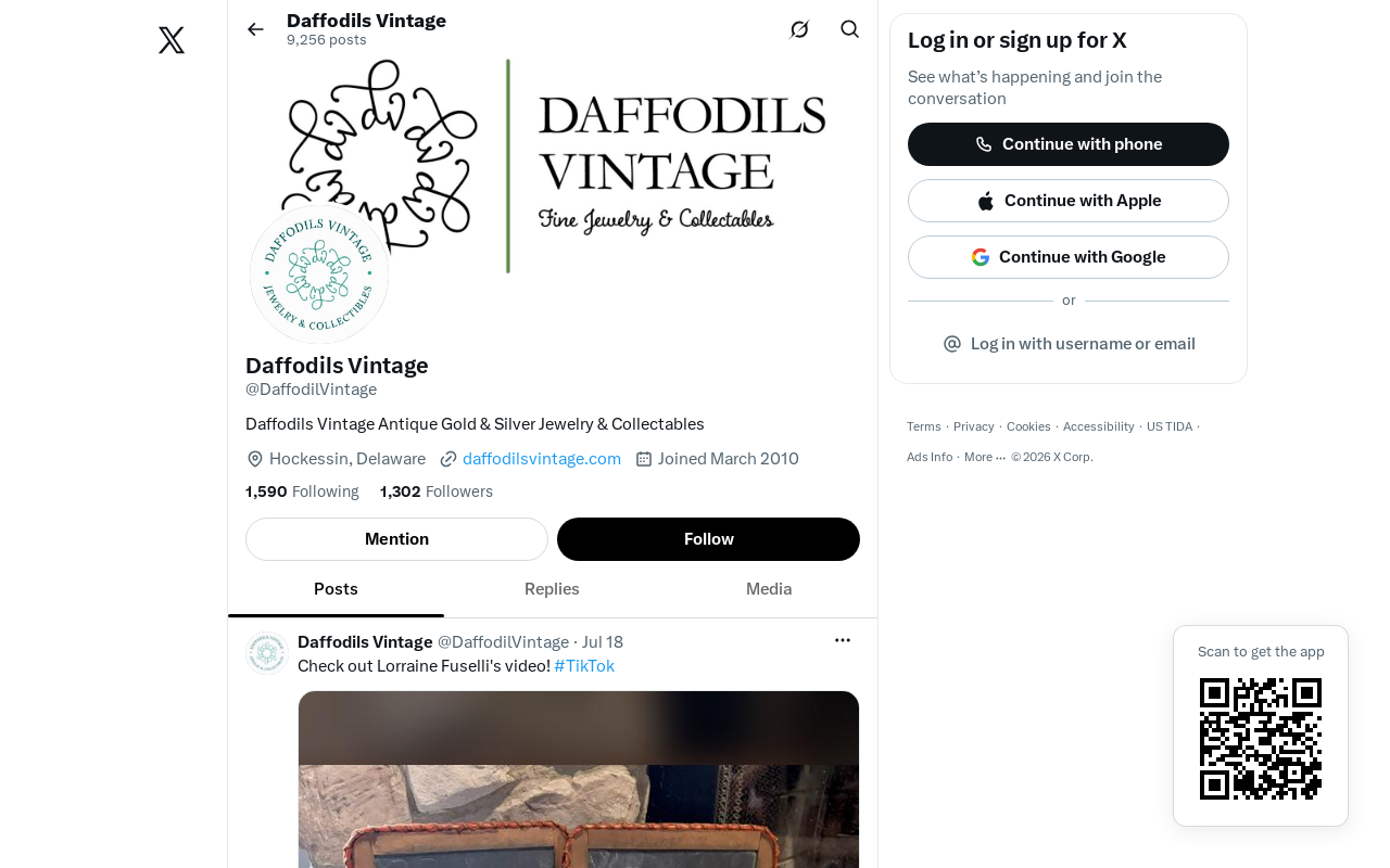 Daffodils Vintage website preview