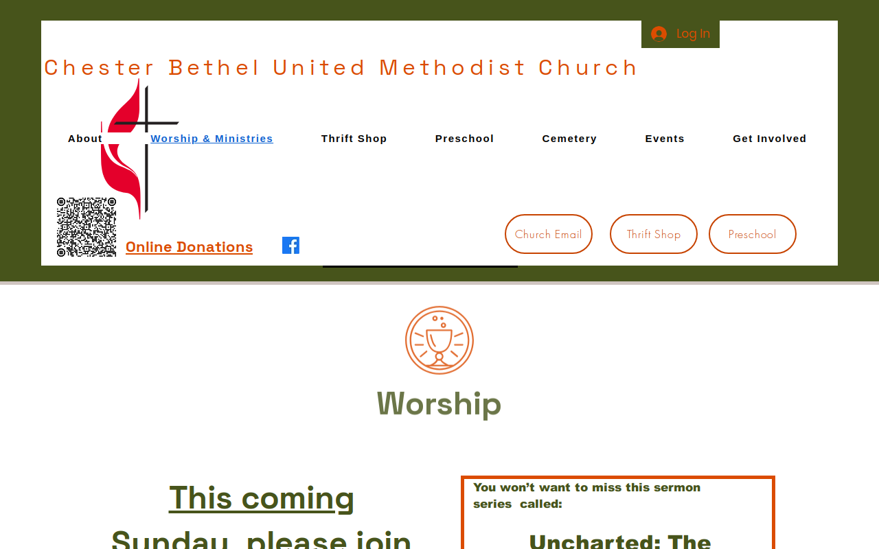 Chester Bethel Thrift Shop website preview