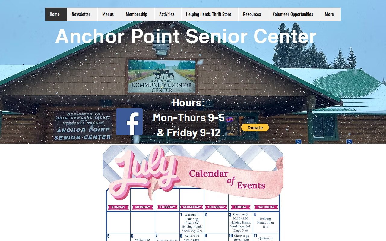 Helping Hands Thrift Store - Alaska website preview