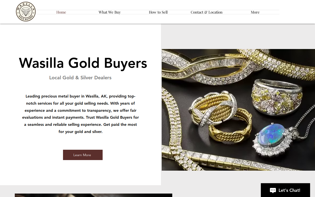 Wasilla Diamond & Gold Buyers website preview