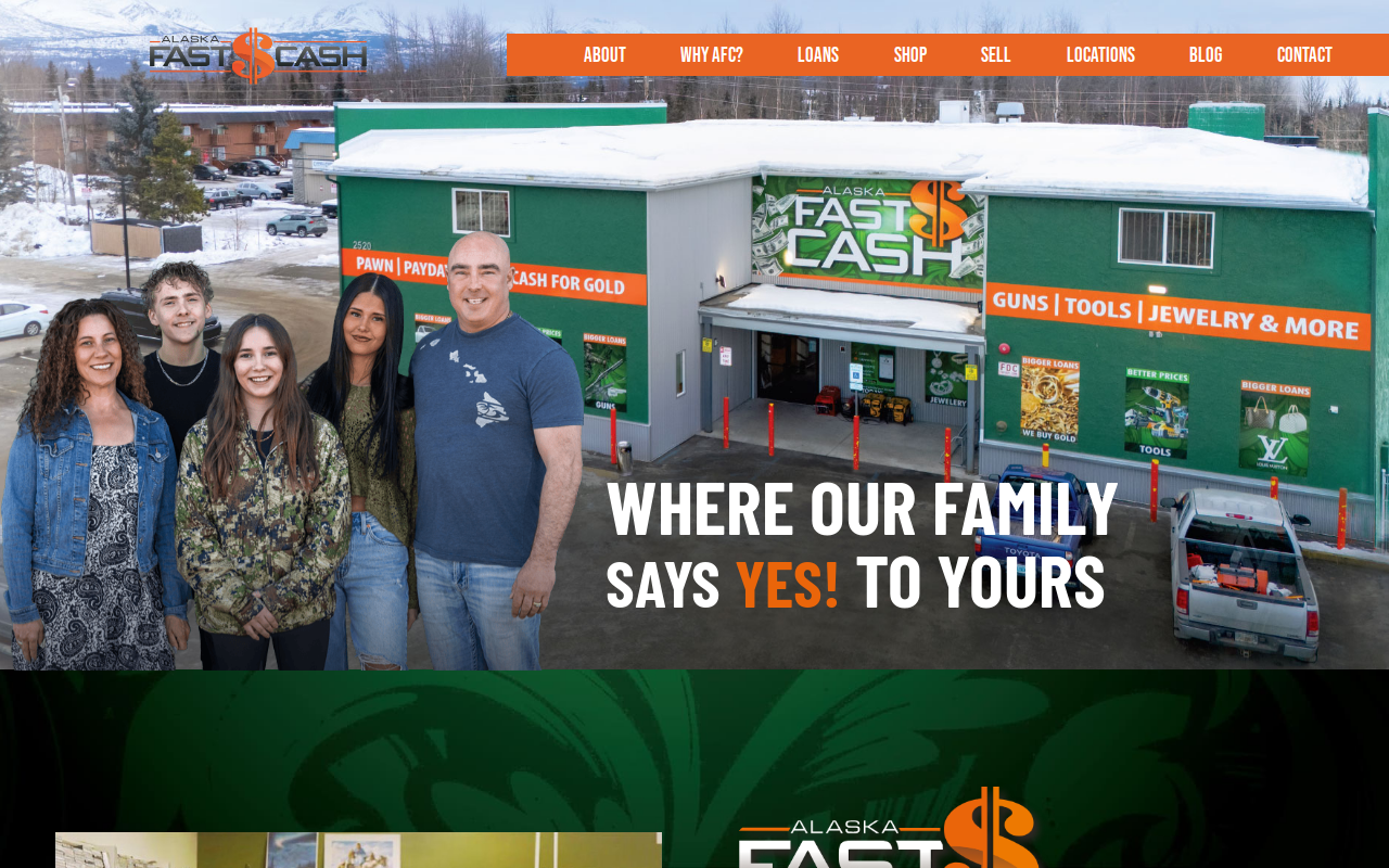 Alaska Fast Cash Wasilla website preview