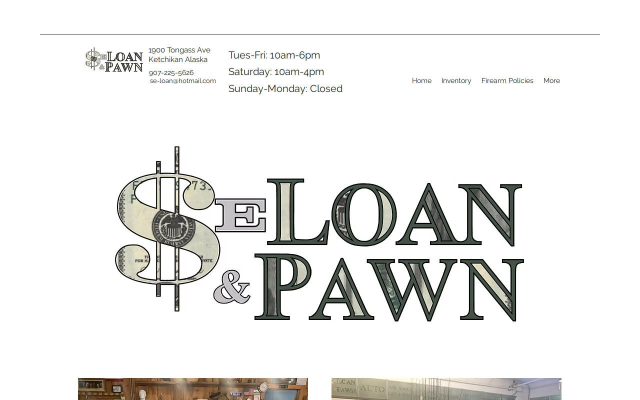 SE Loan and Pawn website preview