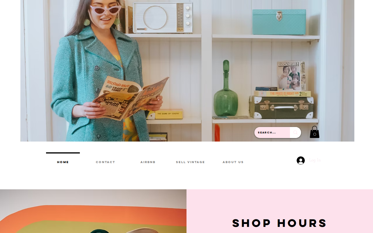 Billie Jean Vintage website preview