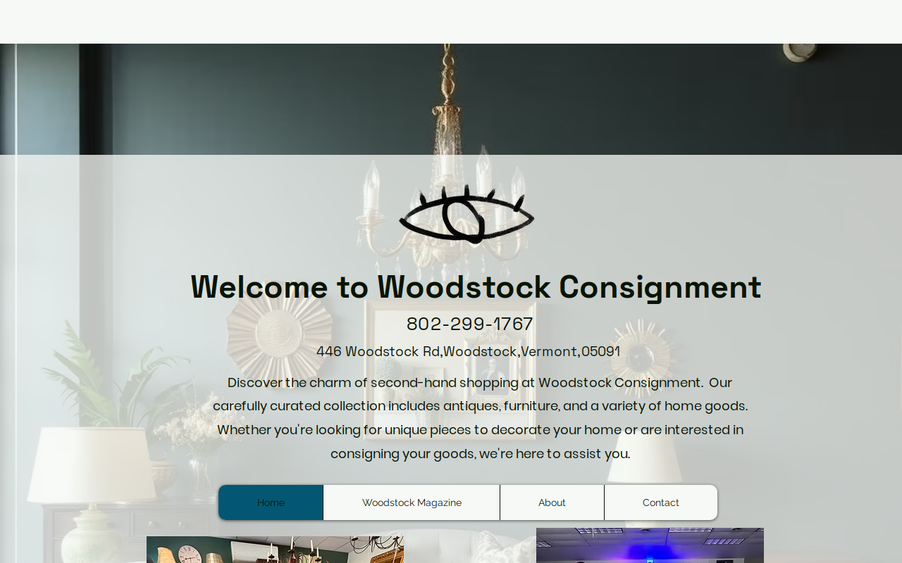 Woodstock Consignment website preview