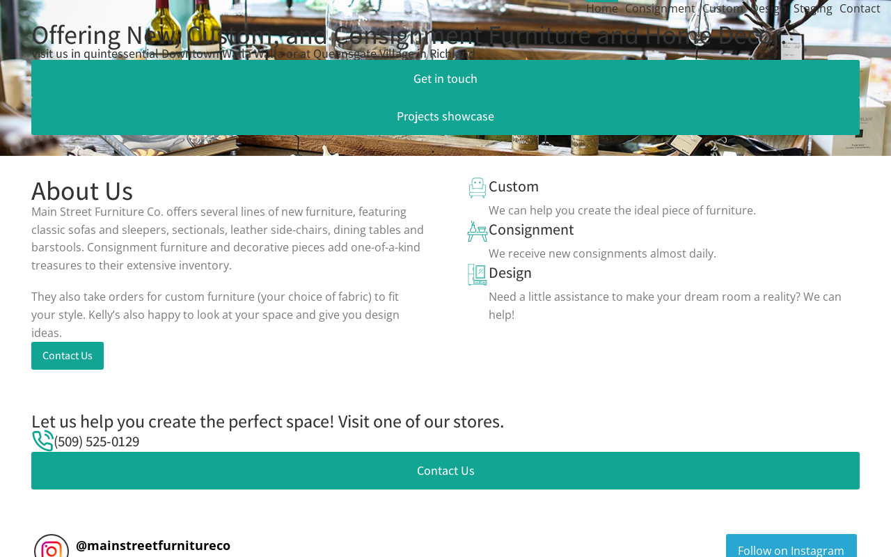 Main Street Furniture Inc. website preview