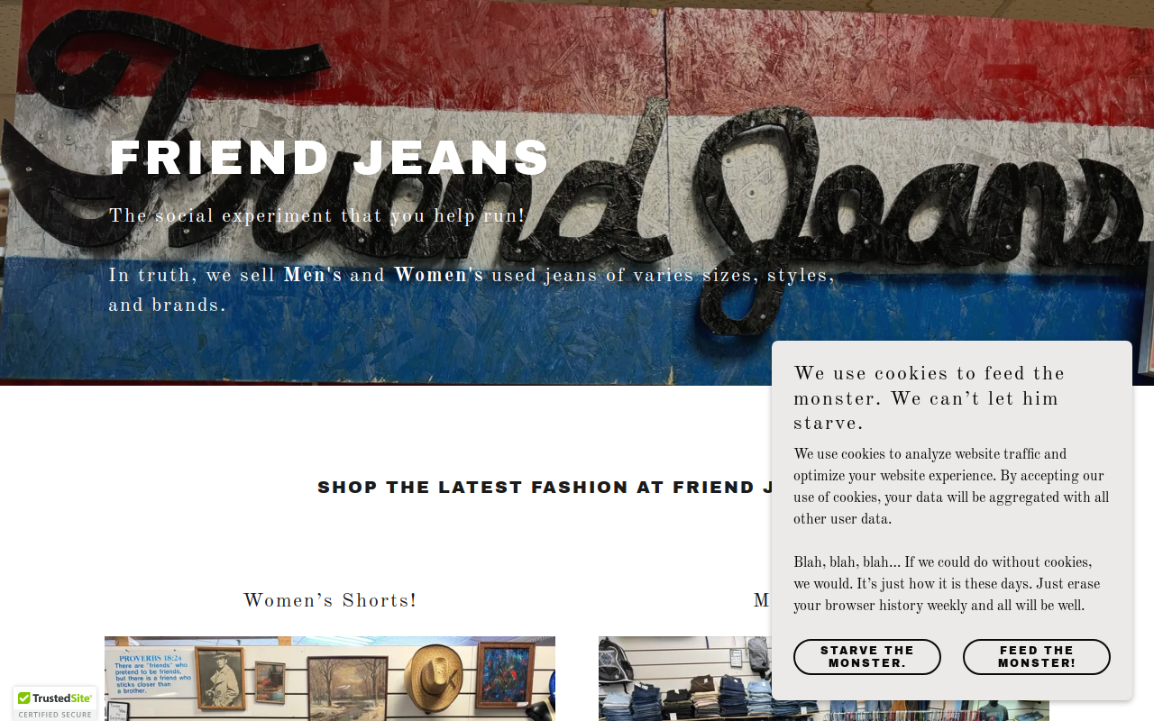 Friend Jeans website preview